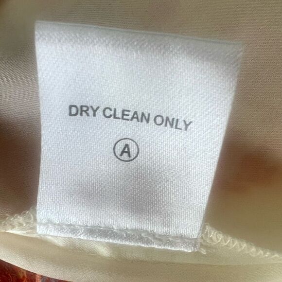 Twelfth Fifth Street Cynthia Vincent Sheer 100% Silk Orange Sleeveless Dress 6 - Picture 14 of 16